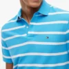 Regular Fit Striped Wicking Polo Regular Fit Striped Wicking Polo