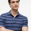 Regular Fit Striped Wicking Polo Regular Fit Striped Wicking Polo