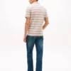 Regular Fit Striped Wicking Polo Regular Fit Striped Wicking Polo