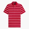 Regular Fit Striped Wicking Polo Regular Fit Striped Wicking Polo
