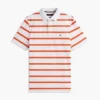 Regular Fit Striped Wicking Polo Regular Fit Striped Wicking Polo
