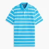 Regular Fit Striped Wicking Polo Regular Fit Striped Wicking Polo