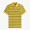 Regular Fit Striped Wicking Polo Regular Fit Striped Wicking Polo