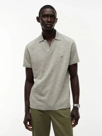 Regular Fit Textured Oxford Slub Polo