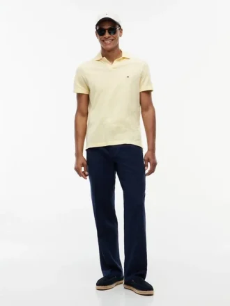 Regular Fit Textured Oxford Slub Polo