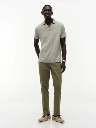 Regular Fit Textured Oxford Slub Polo