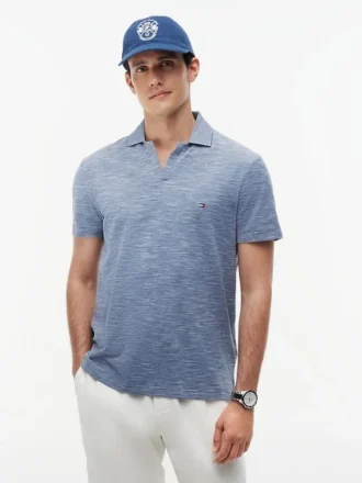Regular Fit Texturerad Oxford Slub Polo
