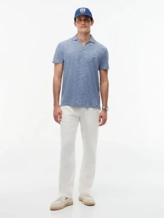 Regular Fit Texturerad Oxford Slub Polo