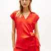 Ärmlös linne-wrap-top Ärmlös linne-wrap-top