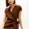 Ärmlös linne-wrap-top Ärmlös linne-wrap-top