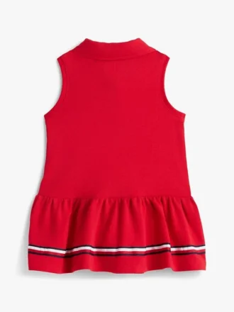 Ärmlös stretchpoloklänning för Baby