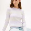Rugby Stripe Cable Knit Sweater Rugby Stripe Cable Knit Sweater