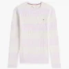 Rugby Stripe Cable Knit Sweater Rugby Stripe Cable Knit Sweater