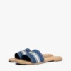Sandaler i denim med logotyp i vävband
