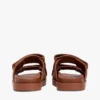 Sandaler med dubbla remmar i nubuckläder Sandaler med dubbla remmar i nubuckläder