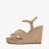 Sandaler med korsade remmar i mocka Sandaler med korsade remmar i mocka