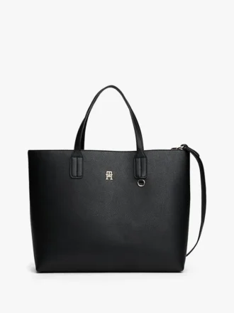 Satchelväska med monogramlogotyp