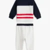 Set med färgblockerad topp och joggingbyxor för baby Set med färgblockerad topp och joggingbyxor för baby