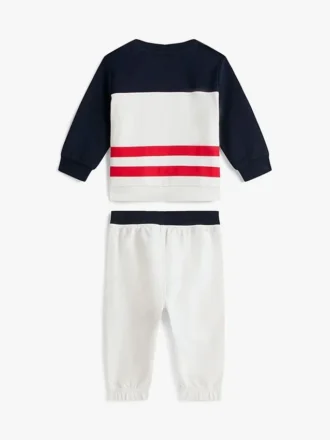 Set med färgblockerad topp och joggingbyxor för baby