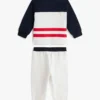 Set med färgblockerad topp och joggingbyxor för baby Set med färgblockerad topp och joggingbyxor för baby