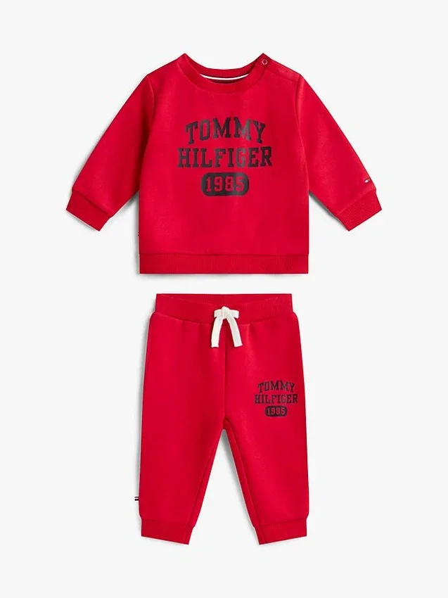 Set med logotröja och byxor för spädbarn Set med logotröja och byxor för spädbarn