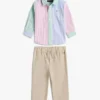 Set med randig skjorta och byxor för baby Set med randig skjorta och byxor för baby