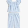 Set med rutig topp och byxor för baby