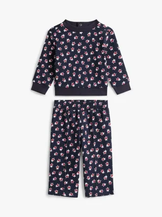 Set med stjärntröja och byxor med vida ben för baby
