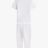 Set med T-shirt och leggings i pointelle för baby Set med T-shirt och leggings i pointelle för baby