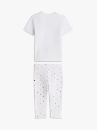 Set med T-shirt och leggings i pointelle för baby