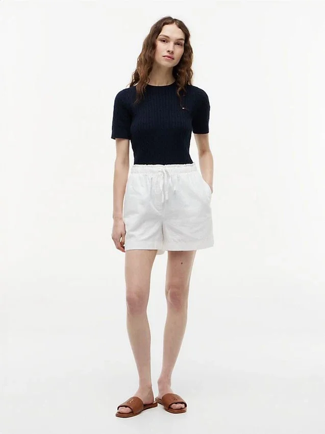 Shorts i linne-bomullsblandning Shorts i linne-bomullsblandning