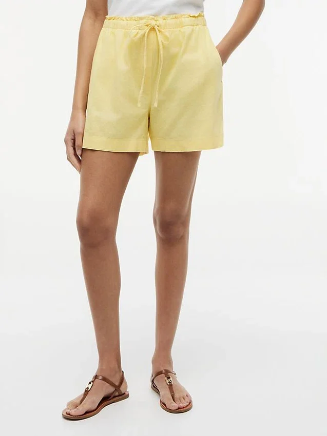 Shorts i linne-bomullsblandning Shorts i linne-bomullsblandning