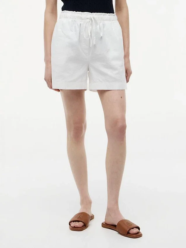 Shorts i linne-bomullsblandning Shorts i linne-bomullsblandning