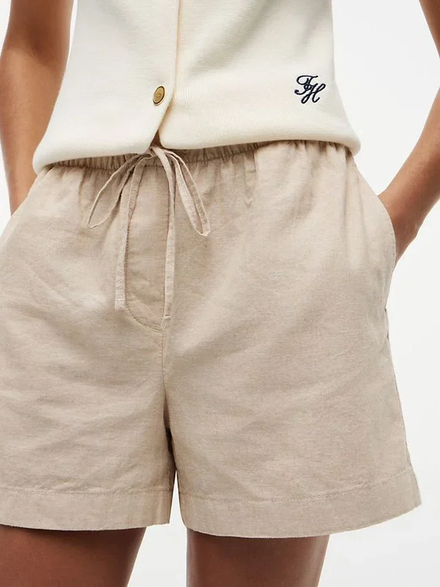 Shorts i linne-bomullsblandning Shorts i linne-bomullsblandning