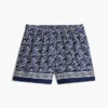 Shorts i voile med monogramtryck över hela plagget Shorts i voile med monogramtryck över hela plagget