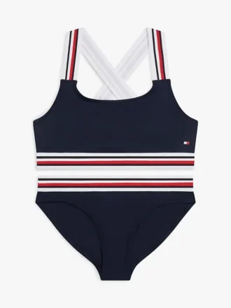 Signature Stripe 2-delad baddräkt för barn