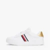 Signature Stripe läder-court-sneakers Signature Stripe läder-court-sneakers