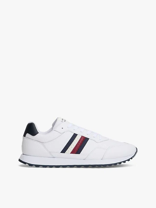 Signature Stripe Sneakers i läderblandning Signature Stripe Sneakers i läderblandning