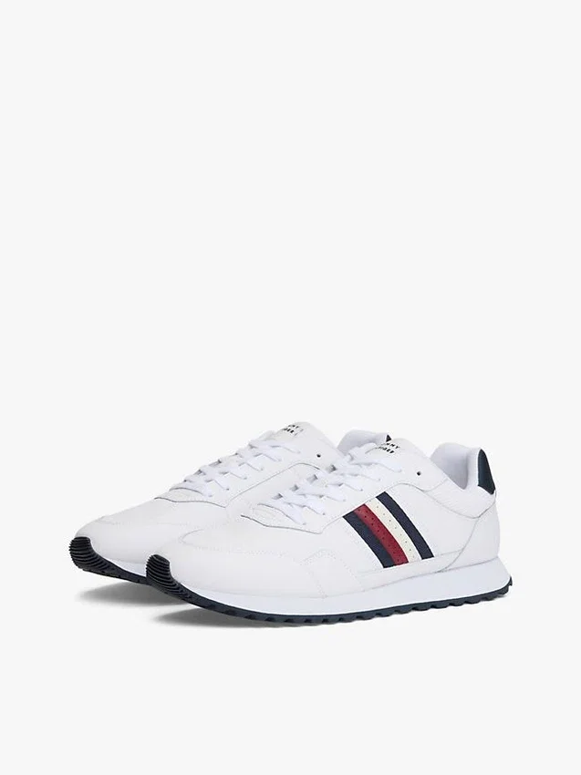 Signature Stripe Sneakers i läderblandning Signature Stripe Sneakers i läderblandning