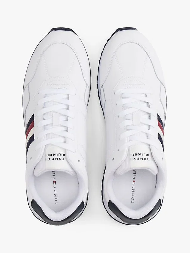 Signature Stripe Sneakers i läderblandning Signature Stripe Sneakers i läderblandning