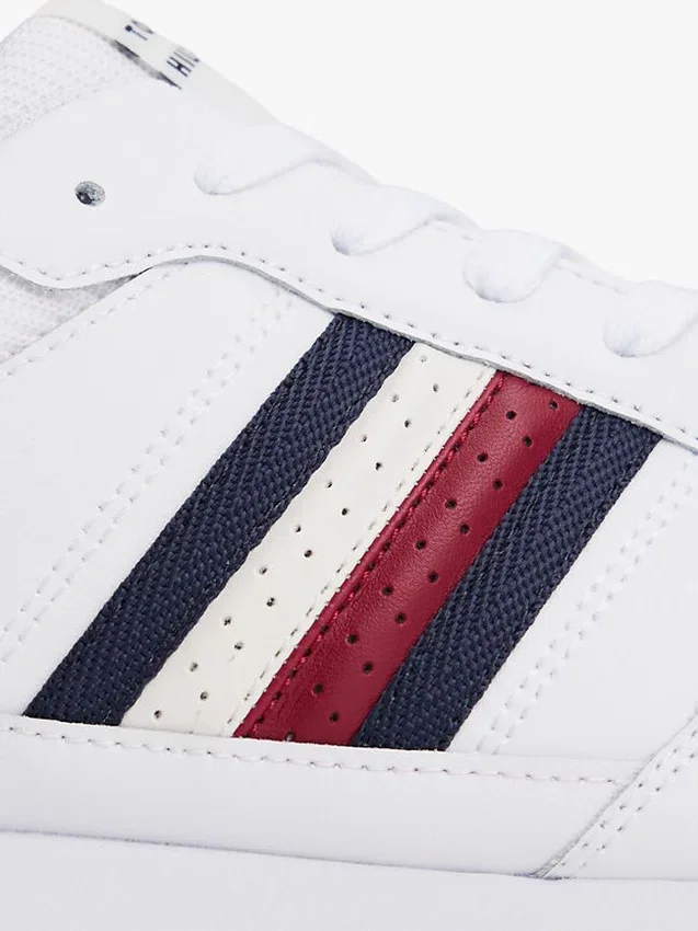 Signature Stripe Sneakers i läderblandning Signature Stripe Sneakers i läderblandning
