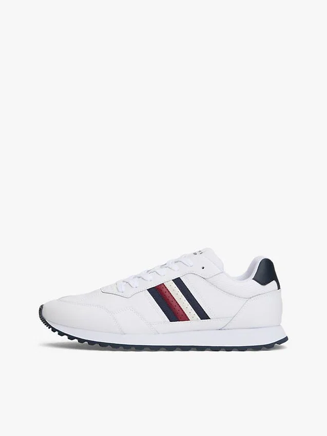 Signature Stripe Sneakers i läderblandning Signature Stripe Sneakers i läderblandning