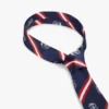 Silkeslips med monogram och ränder Silkeslips med monogram och ränder