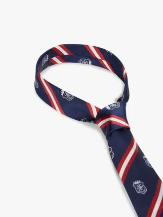 Silkeslips med monogram och ränder Silkeslips med monogram och ränder