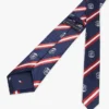Silkeslips med monogram och ränder Silkeslips med monogram och ränder