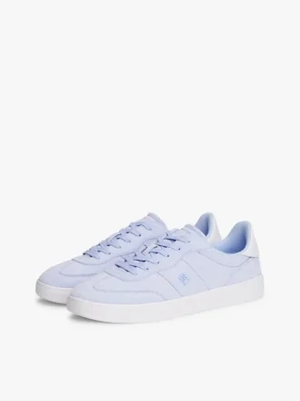 Skater-sneakers i läder och mocka