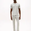 Sleepsär i mockajersey med Henley-krage Sleepsär i mockajersey med Henley-krage