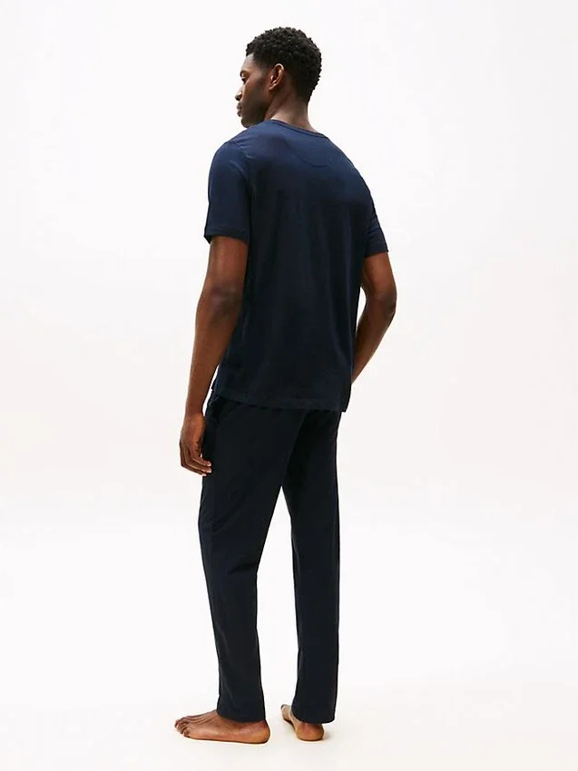 Sleepsär i mockajersey med Henley-krage Sleepsär i mockajersey med Henley-krage