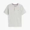 Sleepsär i mockajersey med Henley-krage Sleepsär i mockajersey med Henley-krage