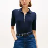 Slim Fit halvärmad polo med kontrastkant Slim Fit halvärmad polo med kontrastkant